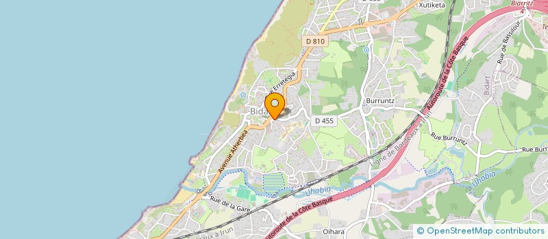 localisation de l'entreprise MONSIEUR QUENTIN CROS  BIDART