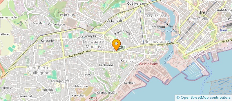 localisation de l'entreprise MONSIEUR QUENTIN CUEFF à BREST