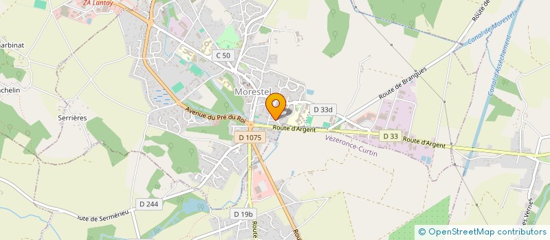 localisation de l'entreprise MONSIEUR QUENTIN D'HU  MORESTEL