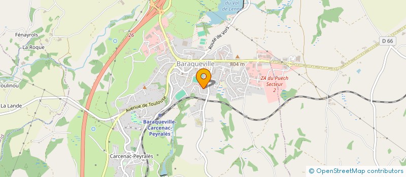 localisation de l'entreprise MONSIEUR QUENTIN DACHEVILLE  BARAQUEVILLE