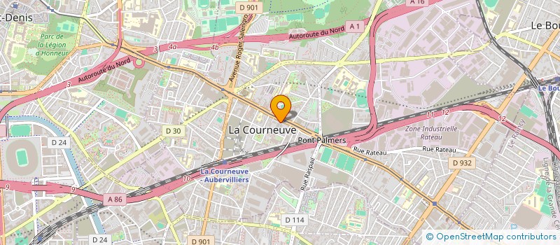 localisation de l'entreprise MONSIEUR QUENTIN DAMIS à LA COURNEUVE