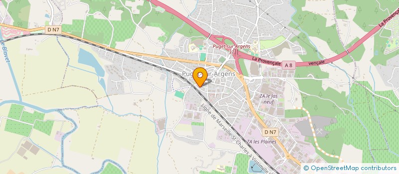 localisation de l'entreprise MONSIEUR QUENTIN DARLY  PUGET-SUR-ARGENS