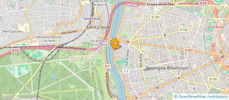 localisation de l'entreprise MONSIEUR QUENTIN DARRIEU  BOULOGNE-BILLANCOURT