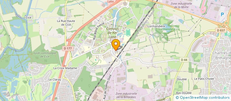 localisation de l'entreprise MONSIEUR QUENTIN DAUVERGNE  BRUZ