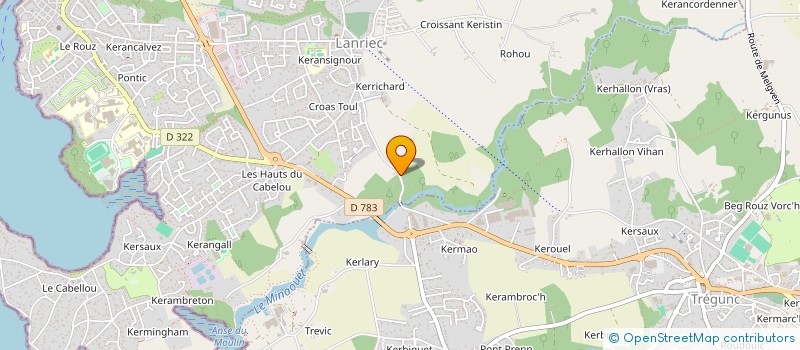 localisation de l'entreprise MONSIEUR QUENTIN DE BREDENBEC DE CHATEAUBRIANT  CONCARNEAU