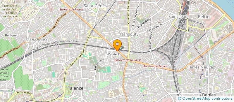 localisation de l'entreprise MONSIEUR QUENTIN DE LABROUHE DE LABORDERIE  TALENCE