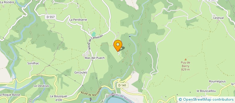 localisation de l'entreprise MONSIEUR QUENTIN DE SEGUIN DE REYNIES  CASTELNAU-DE-MANDAILLES