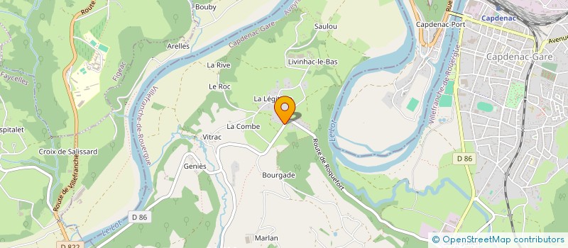 localisation de l'entreprise MONSIEUR QUENTIN DEDEKEN  CAPDENAC-GARE