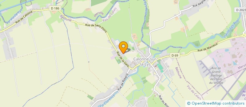 localisation de l'entreprise MONSIEUR QUENTIN DEFLESSELLES  CALONNE-SUR-LA-LYS