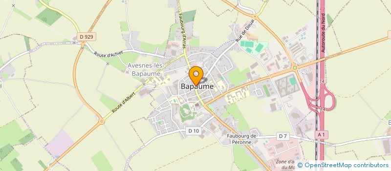 localisation de l'entreprise MONSIEUR QUENTIN DELANGUE  BAPAUME