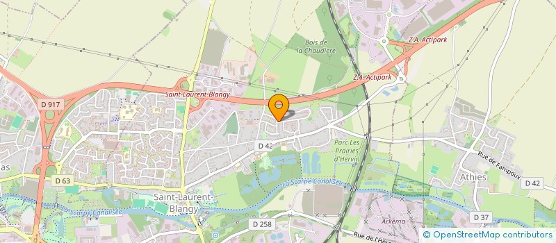 localisation de l'entreprise MONSIEUR QUENTIN DELANNOY  SAINT-LAURENT-BLANGY