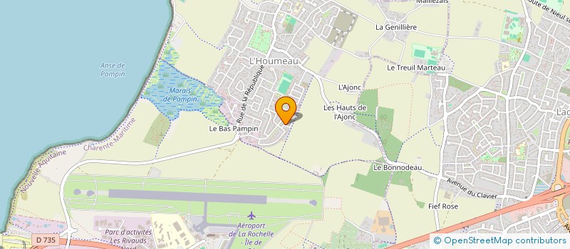 localisation de l'entreprise MONSIEUR QUENTIN DELAVAUD  L'HOUMEAU