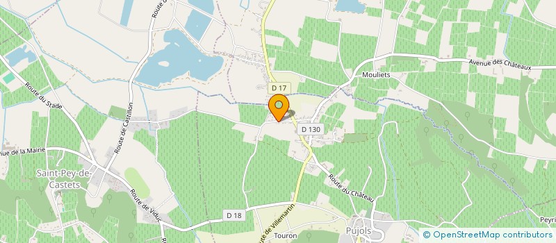 localisation de l'entreprise MONSIEUR QUENTIN DELPIT  PUJOLS