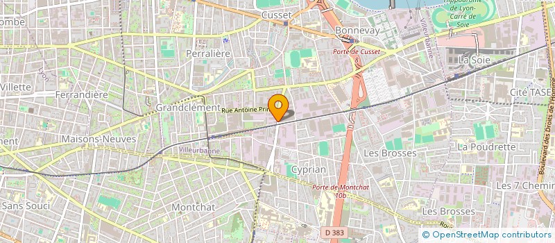 localisation de l'entreprise MONSIEUR QUENTIN DENIAU  VILLEURBANNE