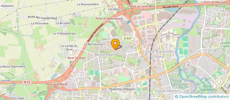 localisation de l'entreprise MONSIEUR QUENTIN DENOUAL  RENNES