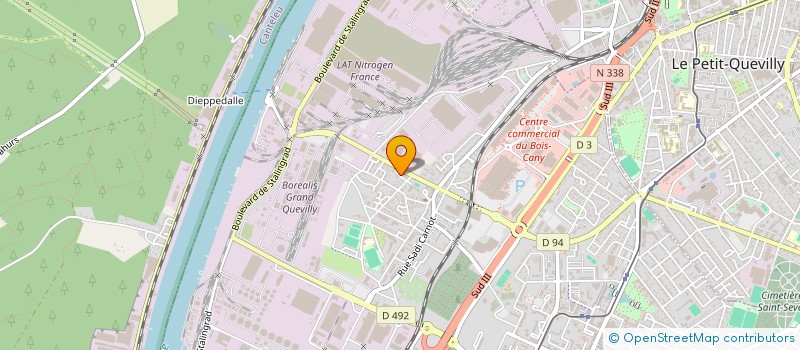 localisation de l'entreprise MONSIEUR QUENTIN DEPERROIS  LE GRAND-QUEVILLY