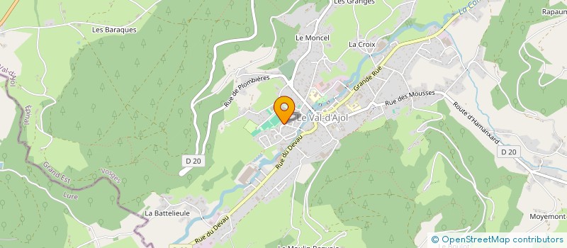 localisation de l'entreprise MONSIEUR QUENTIN DERENDINGER  LE VAL-D'AJOL