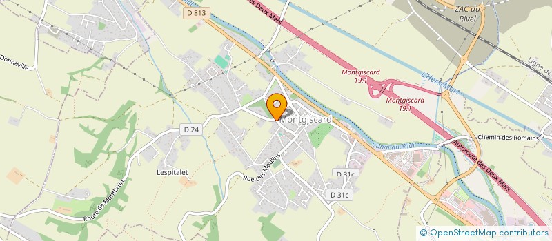 localisation de l'entreprise MONSIEUR QUENTIN DEROUCK  MONTGISCARD