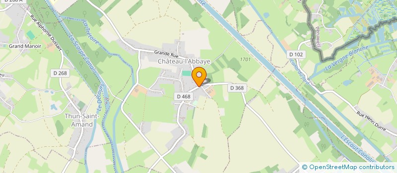 localisation de l'entreprise MONSIEUR QUENTIN DESCAMPS  CHATEAU-L'ABBAYE