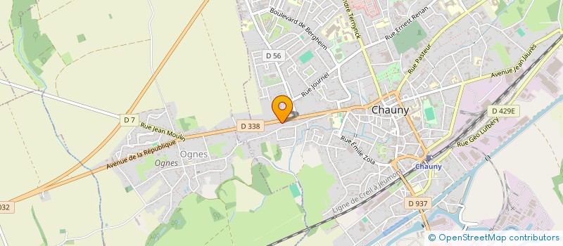 localisation de l'entreprise MONSIEUR QUENTIN DESCHASEAUX à CHAUNY