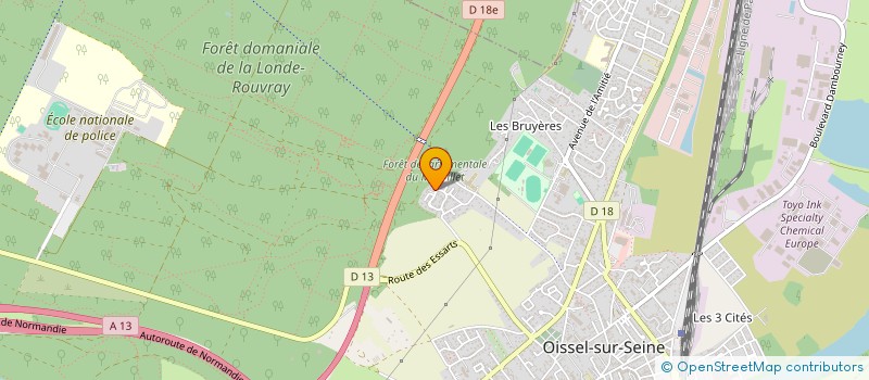 localisation de l'entreprise MONSIEUR QUENTIN DESCOURS  OISSEL