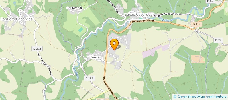 localisation de l'entreprise MONSIEUR QUENTIN DETRE  CUXAC-CABARDES