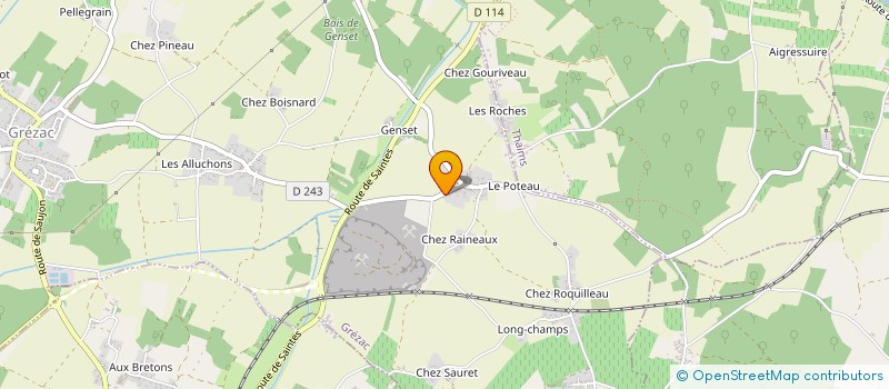 localisation de l'entreprise MONSIEUR QUENTIN DEVAINE  GREZAC