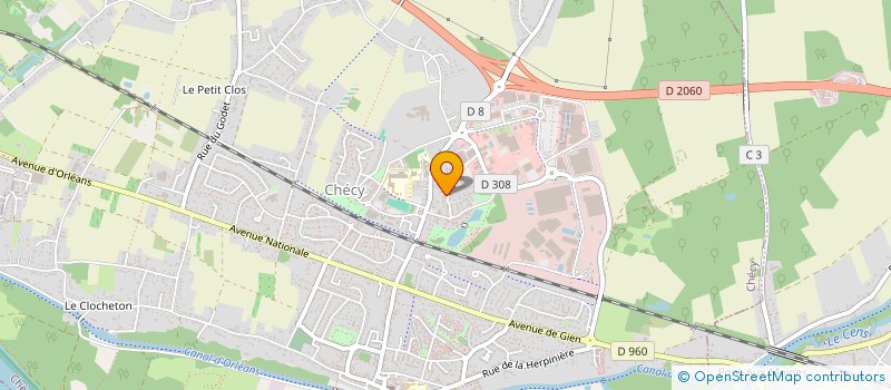 localisation de l'entreprise MONSIEUR QUENTIN DEVETTERE à CHECY