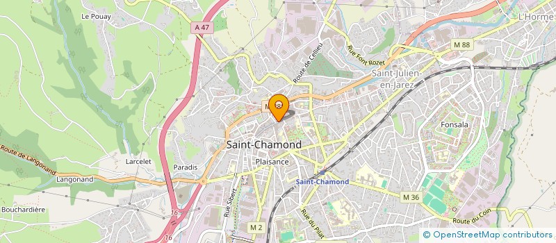 localisation de l'entreprise MONSIEUR QUENTIN DIGREGORIO  SAINT-CHAMOND