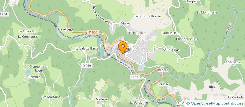 localisation de l'entreprise MONSIEUR QUENTIN DISSARD  LE BRUGERON