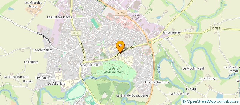 localisation de l'entreprise MONSIEUR QUENTIN DIXNEUF  BEAUPREAU-EN-MAUGES