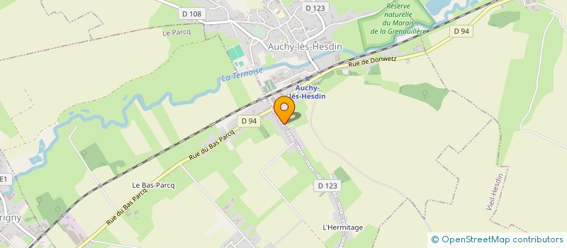 localisation de l'entreprise MONSIEUR QUENTIN DOZINEL  AUCHY-LES-HESDIN