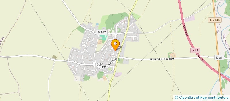 localisation de l'entreprise MONSIEUR QUENTIN DUBEAU  TROUY