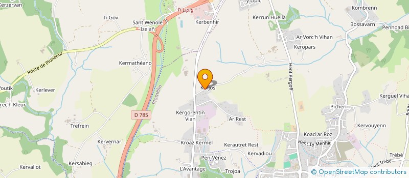 localisation de l'entreprise MONSIEUR QUENTIN DUBOIS  PLOMELIN