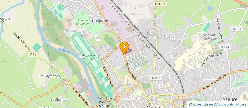 localisation de l'entreprise MONSIEUR QUENTIN DUBREUIL à MOULINS