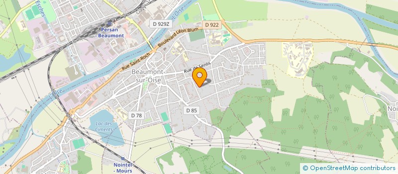 localisation de l'entreprise MONSIEUR QUENTIN DUCASTEL  BEAUMONT-SUR-OISE