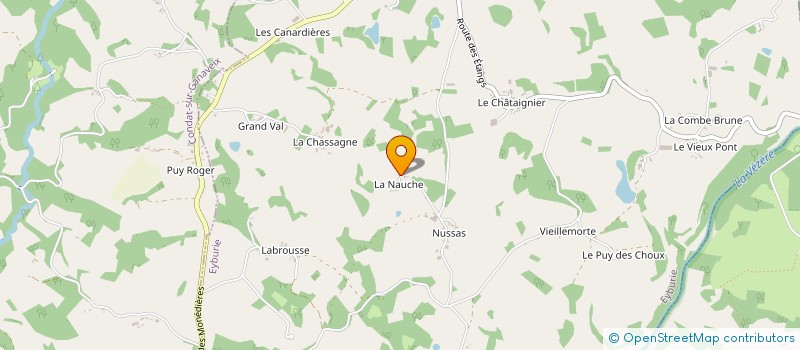 localisation de l'entreprise MONSIEUR QUENTIN DUCKIT  CONDAT-SUR-GANAVEIX