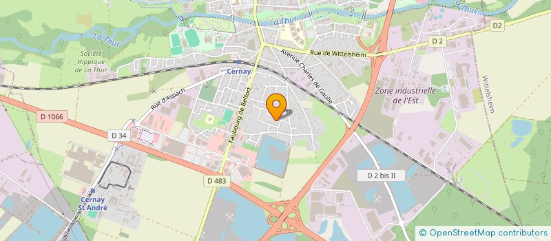 localisation de l'entreprise MONSIEUR QUENTIN DUCROT--BONNOT  CERNAY