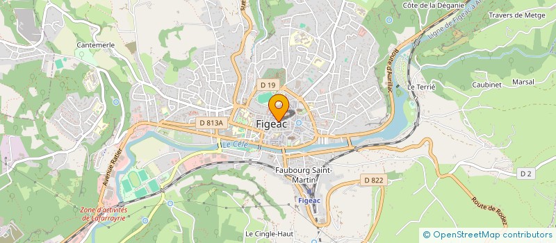 localisation de l'entreprise MONSIEUR QUENTIN DUEE  FIGEAC