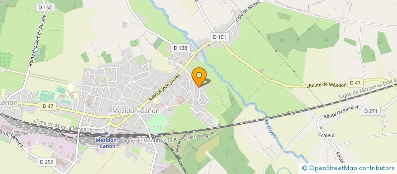 localisation de l'entreprise MONSIEUR QUENTIN DUFAILLY  MEZIDON VALLEE D'AUGE