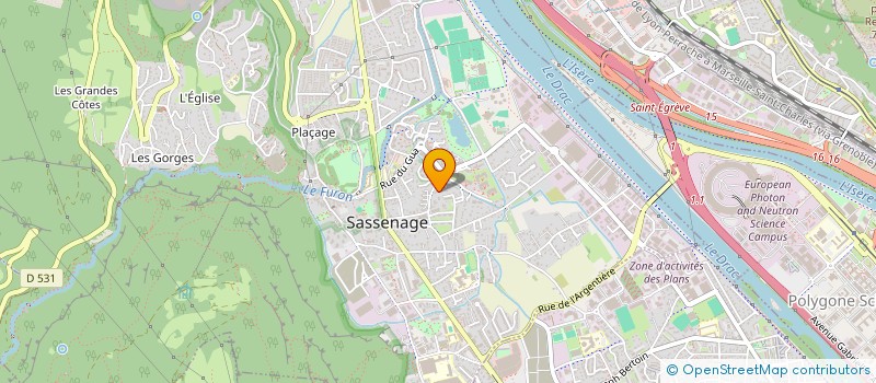 localisation de l'entreprise MONSIEUR QUENTIN DUFLAUT  SASSENAGE