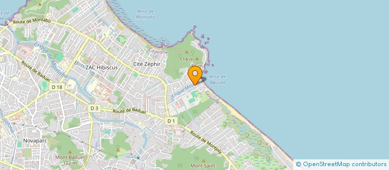 localisation de l'entreprise MONSIEUR QUENTIN DUGUET  CAYENNE