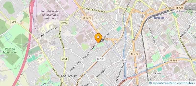 localisation de l'entreprise MONSIEUR QUENTIN DUJARDIN à TOURCOING