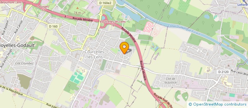 localisation de l'entreprise MONSIEUR QUENTIN DUPAYAGE  COURCELLES-LES-LENS