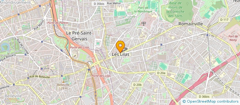 localisation de l'entreprise MONSIEUR QUENTIN DUROUX à LES LILAS