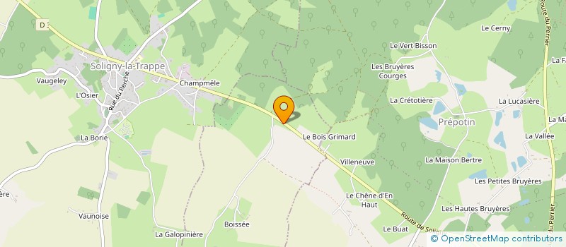 localisation de l'entreprise MONSIEUR QUENTIN DUTERTRE à SAINTE-CERONNE-LES-MORTAGNE