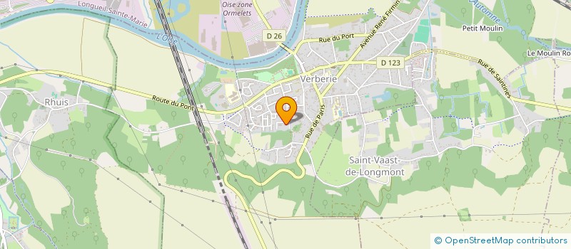 localisation de l'entreprise MONSIEUR QUENTIN DUTRIAU  VERBERIE