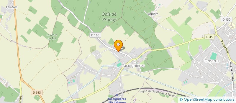 localisation de l'entreprise MONSIEUR QUENTIN DUVILLIER  TACOIGNIERES