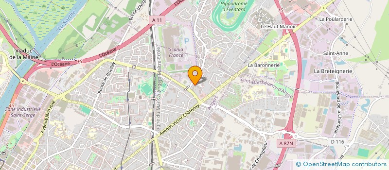 localisation de l'entreprise MONSIEUR QUENTIN ELBERT à ANGERS