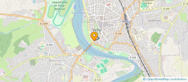 localisation de l'entreprise MONSIEUR QUENTIN ESCOFFIER à VICHY